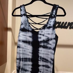 Tank top with cut out back detail